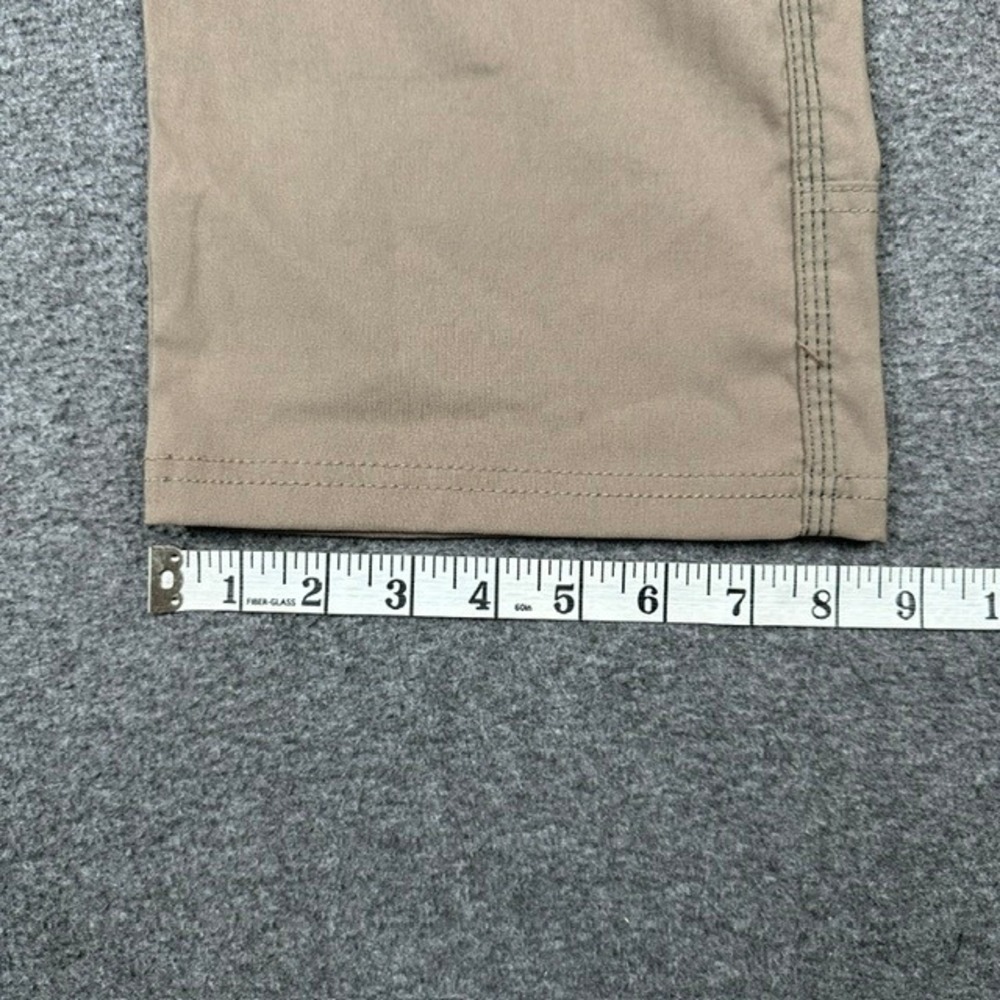 PrAna Zion Mens Tan Khaki Stretch Cargo Hiking Pants 30x32 Measures 32x32 - Picture 9 of 10